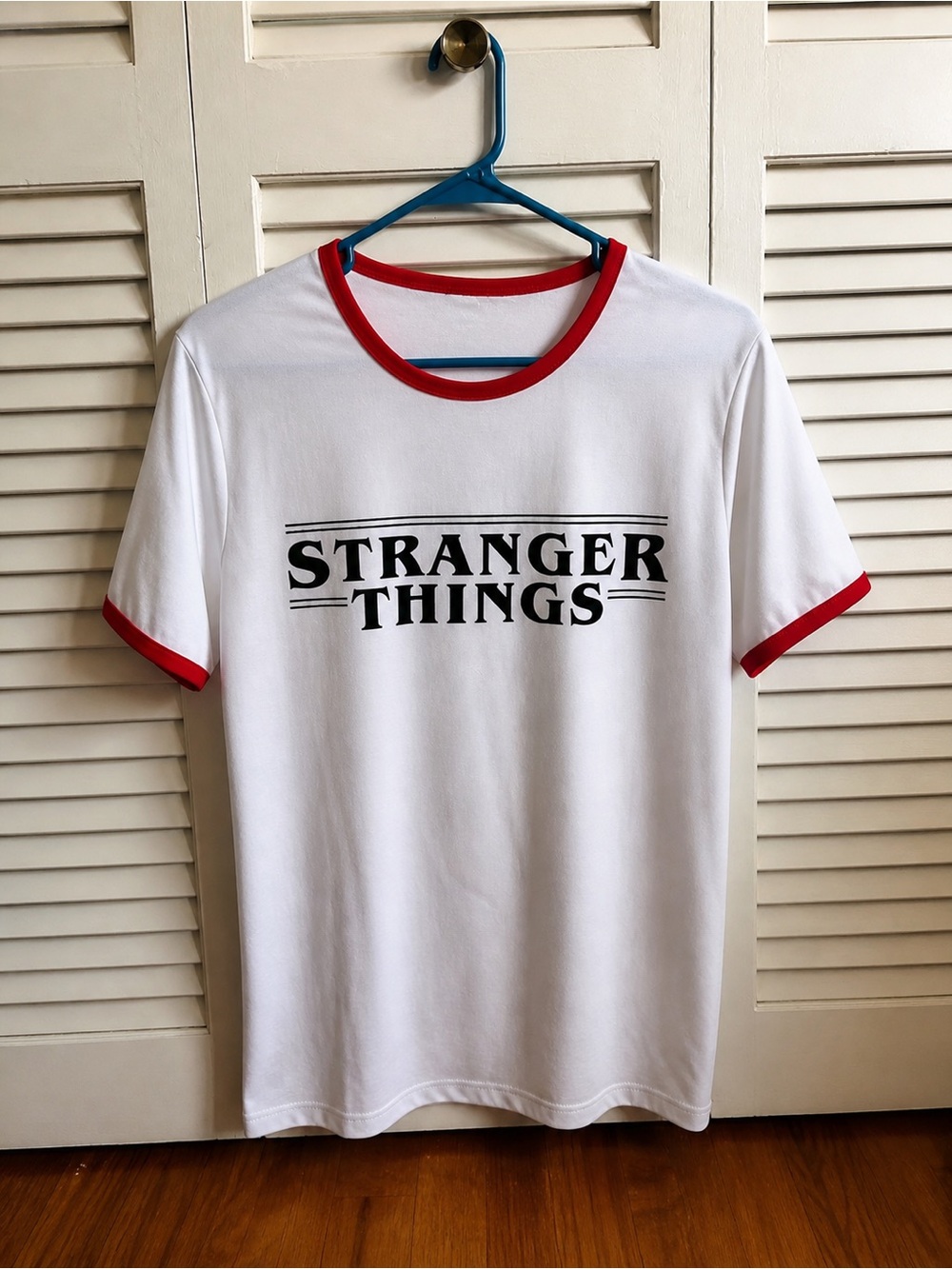 Stranger Things Ringer T-Shirt | White & Red Trim | Unisex Graphic Tee